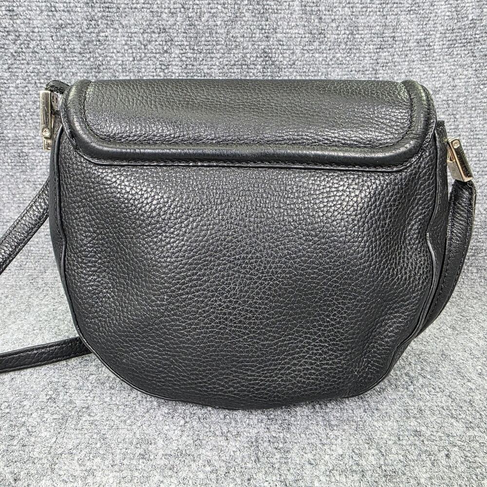 Kate Spade Crossbody Bag Womens Small Black Pebbled Cow Leather Shoulder Purse - Picture 3 of 16